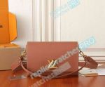 NEW Copy L---V Soft Twist Women Bag M24640 Cognac Brown Color